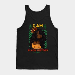 I Am Black History Melanated Queen Tank Top